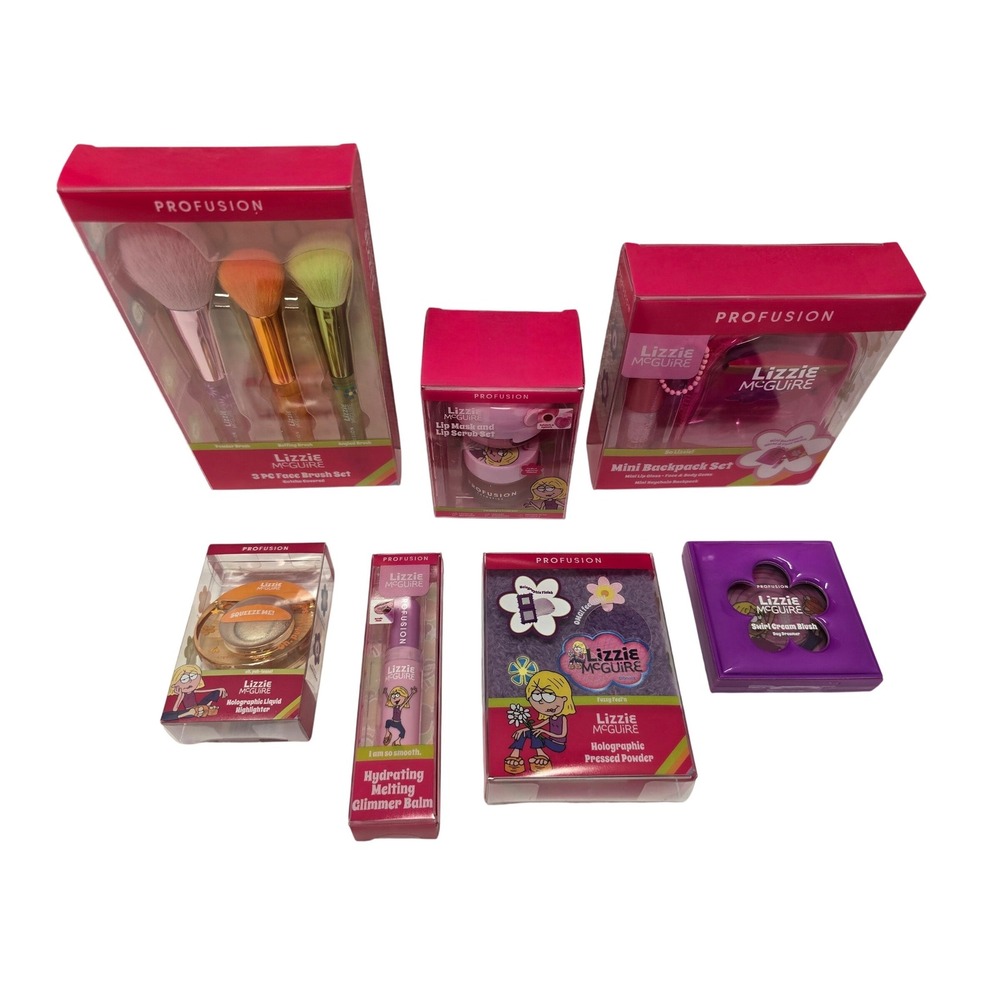 Profusion Lizzie McGuire Disney Y2K Makeup Beauty Bundle Cosmetic Lot Of 7 items